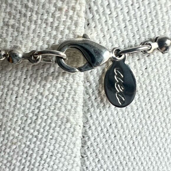 AEO Silver Ball Chain Tassel Pendant Long Necklace 30 inches - Picture 4 of 4